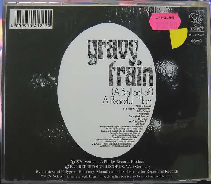Gravy Train ballad of a peaceful man CD