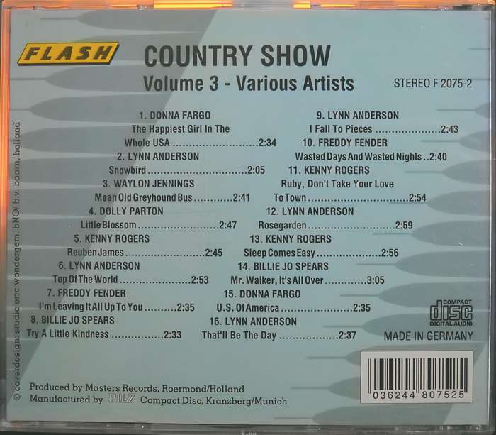 COUNTRY SHOW volume 3 CD