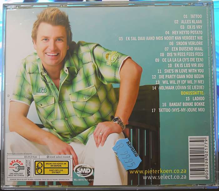 PIETER KOEN tattoo CD