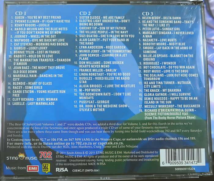 SOLID GOLD vol 4 hits of the 70s 3CD