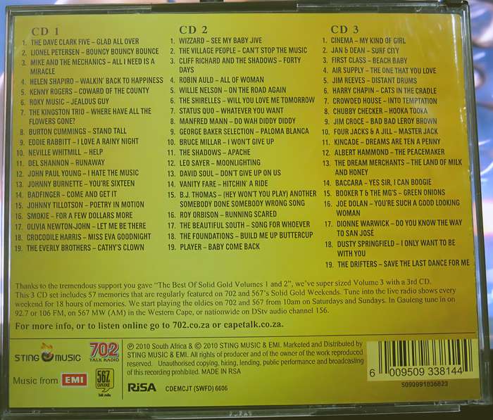 SOLID GOLD best of vol 3 3CD