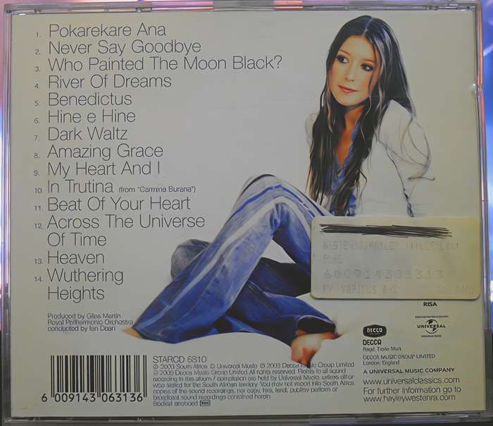 HAYLEY WESTENRA pure CD