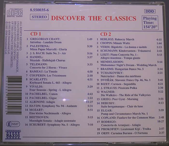 DISCOVER THE CLASSICS CD