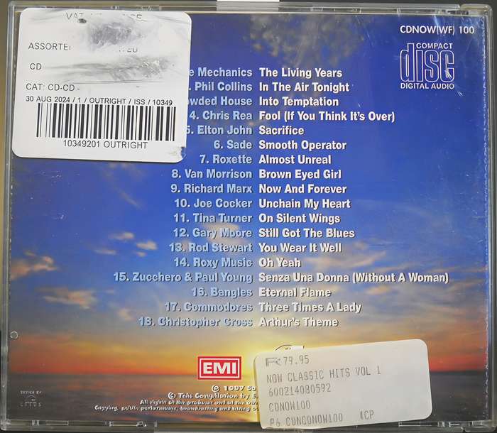 NOW THE CLASSIC HITS VOL 1 CD