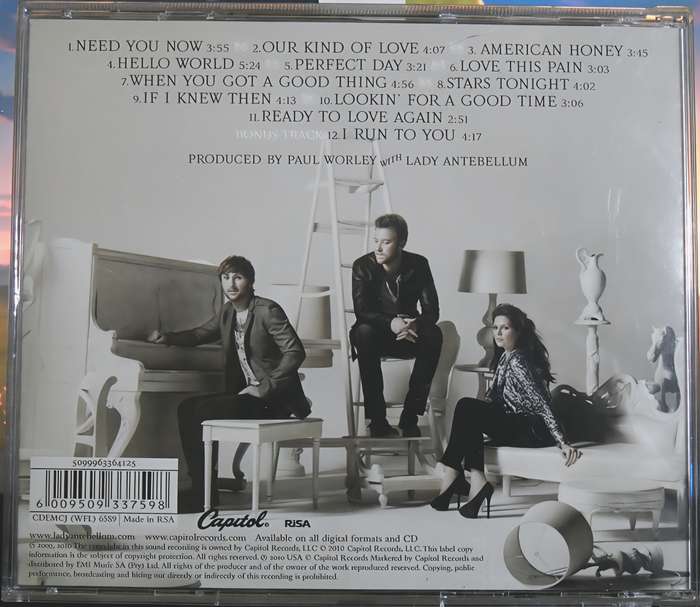 LADY ANTEBELLUM need you know CD