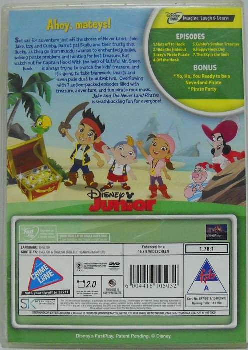 Disney Junior Never Land Pirates (DVD)
