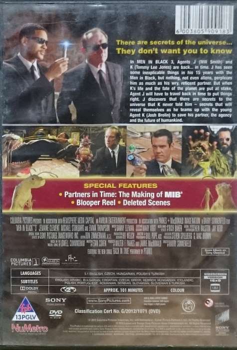 Men In Black 3 DVD
