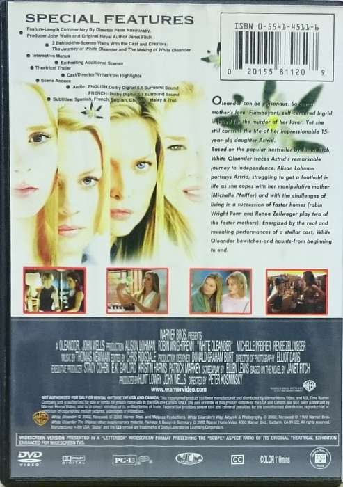 White Oleander DVD
