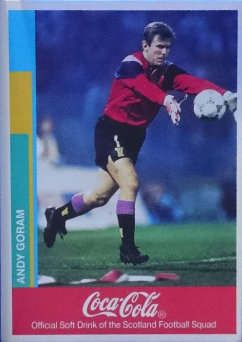Andy Goram (Scotland) Coca-Cola Trading Card