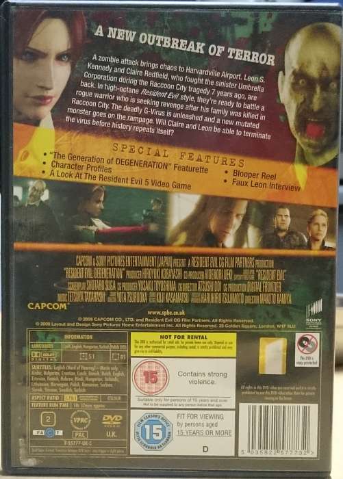 Resident Evil Degeneration (DVD)