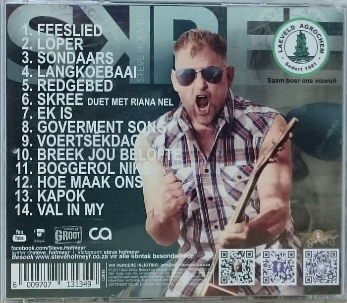 Steve Hofmeyr skree CD