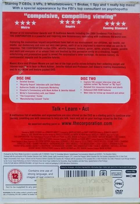 The Corporation DVD