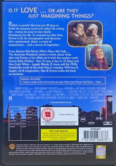 Alex & Emma DVD