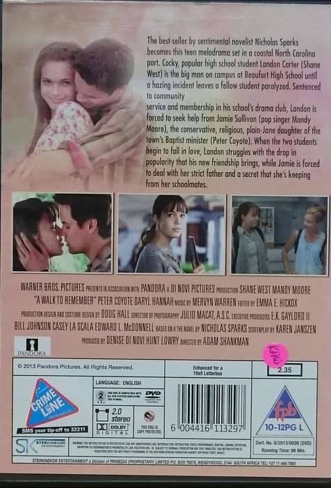 A Walk to Remember DVD