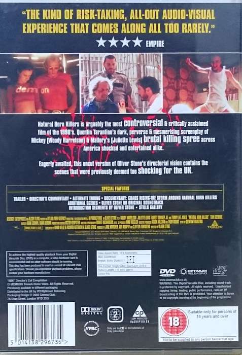 Natural Born Killers DVD