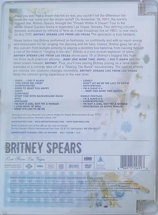 BRITNEY SPEARS Live from Las Vegas