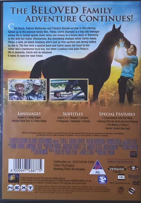 FLICKA 2 Friends Forever DVD