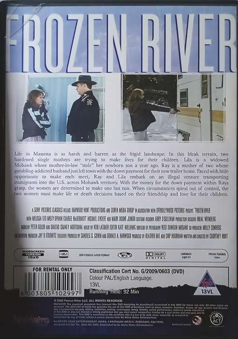 FROZEN RIVER DVD