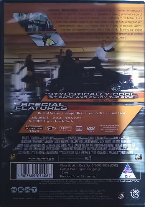 TRANSPORTER 2 Jason Statham DVD