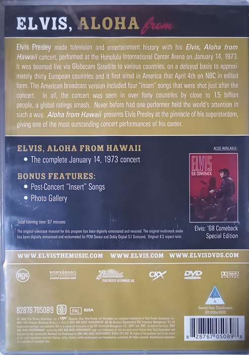 ELVIS Aloha from Hawaii Special Edition
