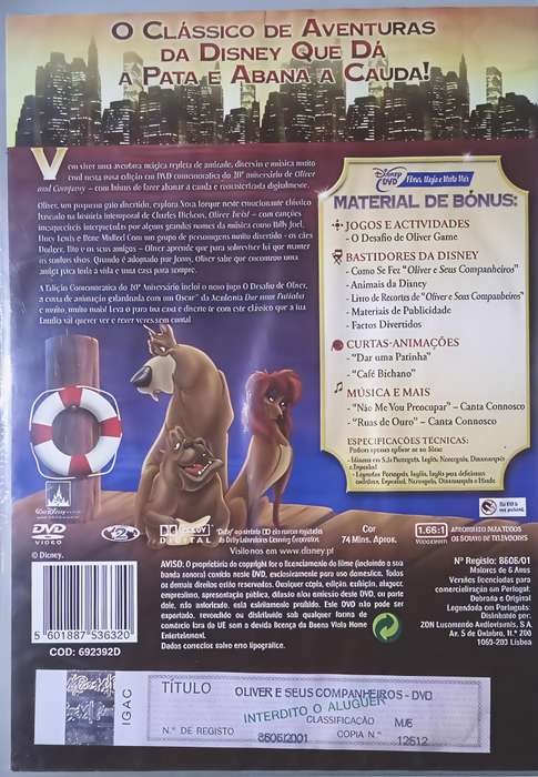 OLIVER & SEUS COMPANHEIROS DVD