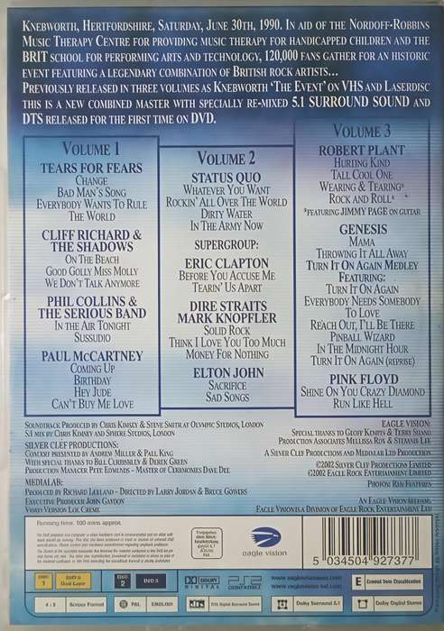 LIVE AT KNEBWORTH PARTS 1, 2 & 3