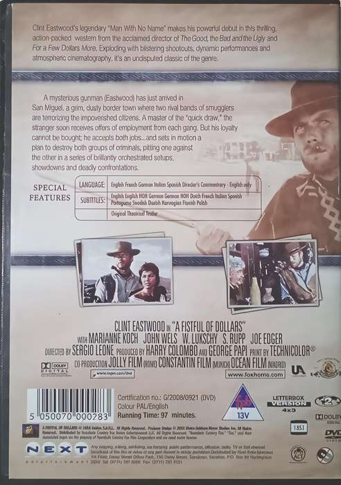 A FISTFUL OF DOLLARS Clint Eastwood