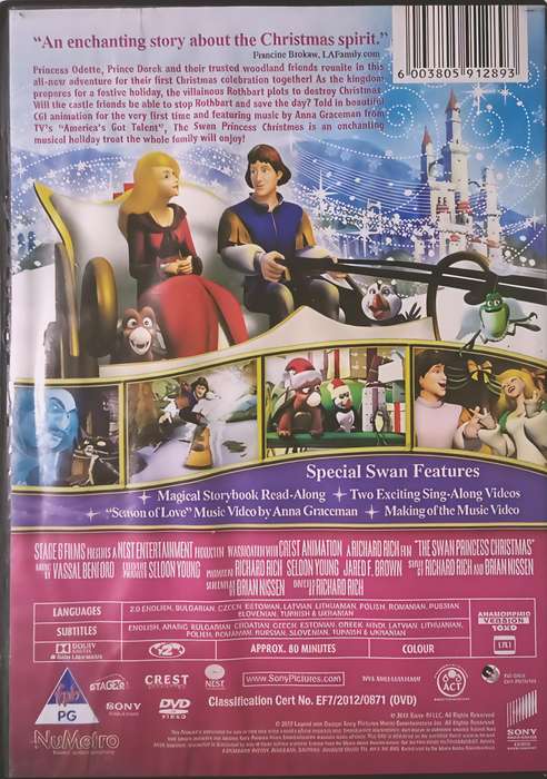 THE SWAN PRINCESS Christmas DVD