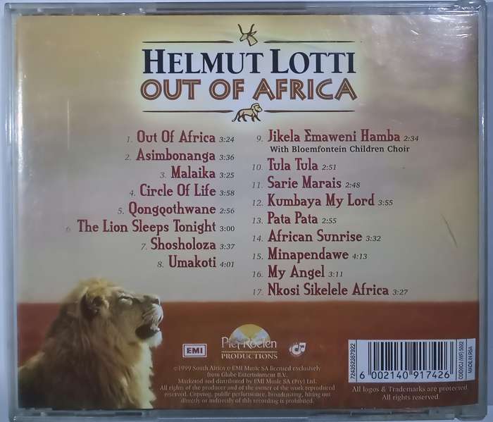 HELMUT LOTTI Out of Africa CD 