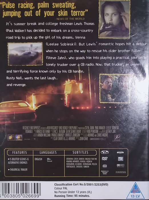 JOY RIDE Paul Walker | Leelee Sobieski