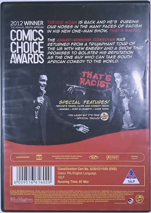 TREVOR NOAH That's Racist DVD
