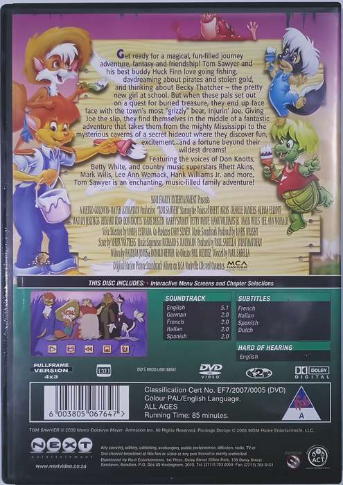 TOM SAWYER DVD