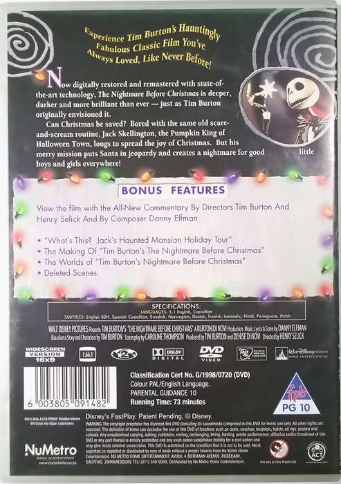 THE NIGHTMARE BEFORE CHRISTMAS