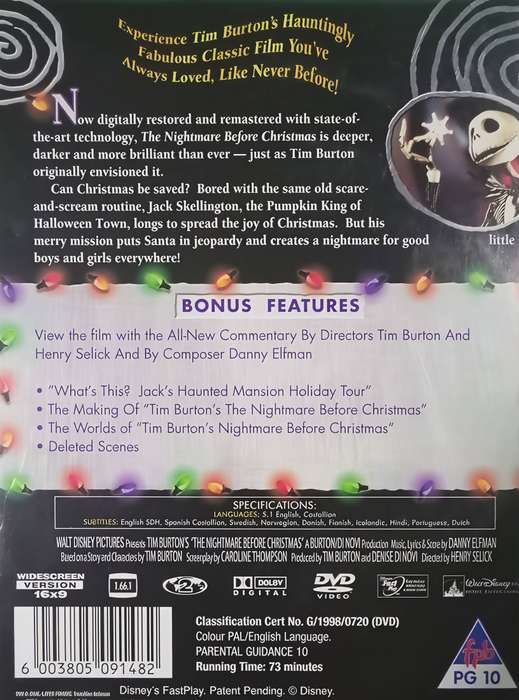 THE NIGHTMARE BEFORE CHRISTMAS