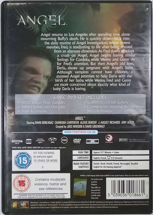 ANGEL Season Three (6 DVD set)