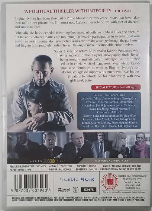 BORGEN Second Season (3 DVD set)