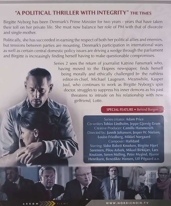 BORGEN Second Season (3 DVD set)