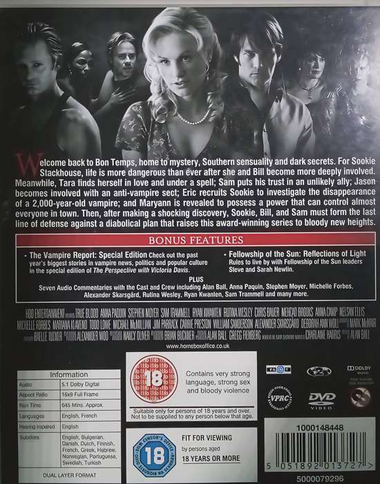 TRUE BLOOD Second Season (5 DVD set)