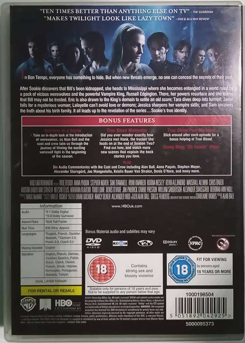 TRUE BLOOD Third Season (5 DVD set) Read Description