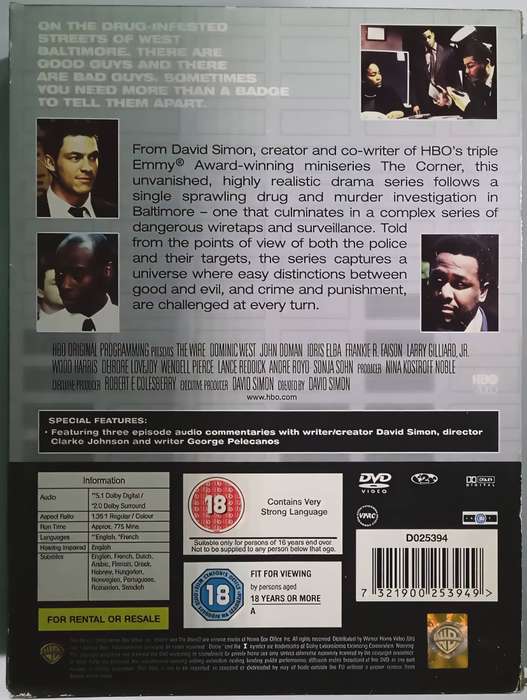 THE WIRE Season One (5 DVD set)