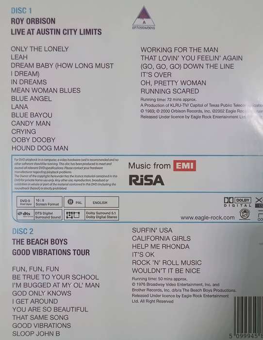 Double Up Roy Orbison|the Beach Boys