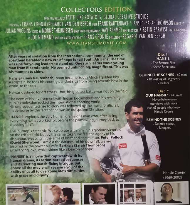 HANSIE A True Story DVD