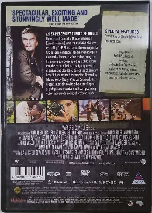 BLOOD DIAMOND Leonardo DiCaprio