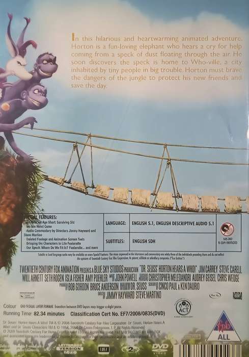 Dr. Seuss' HORTON Hears a Who! DVD