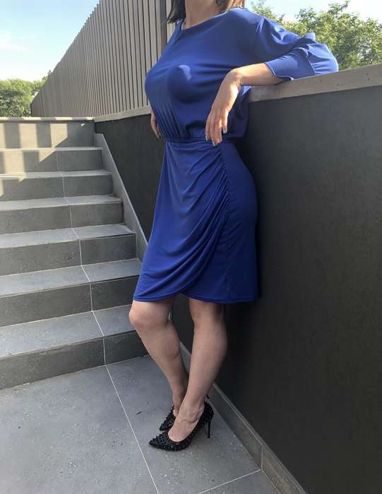 Soft Blue Long Sleeve Mini Dress   Pre-Loved Gem at an Excellent Price!