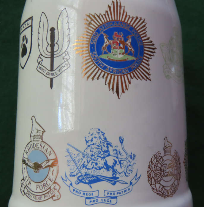 Rhodesia - Norbel Potteries Mug - Operation Hurricane 5th Battalion Rhodesia Regiment