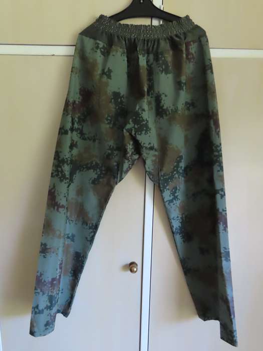 Camouflage Trousers - Size Large - Wet Weather Rubberised - Good Condition
