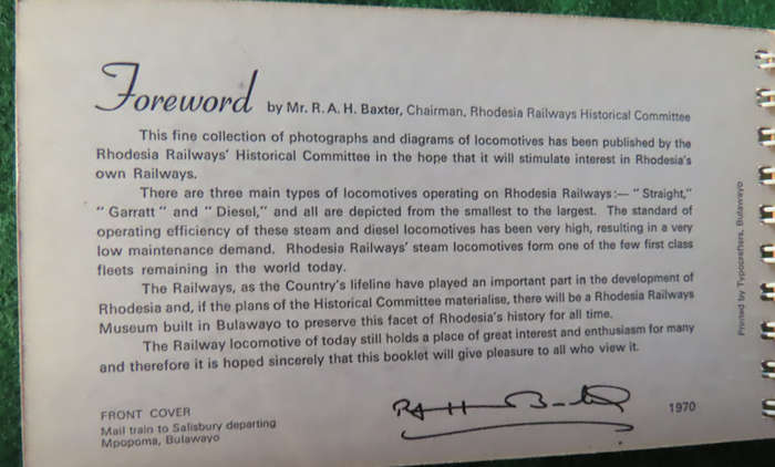 Rhodesia Railways Locomotives - 31 Black and White Photos with Descriptions