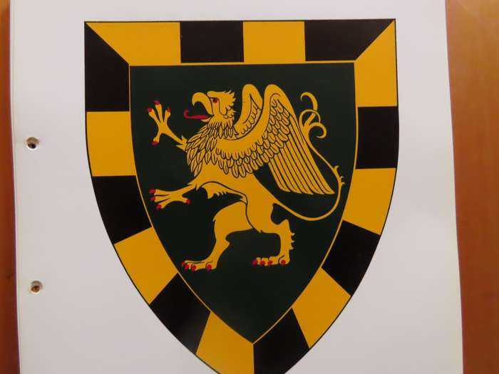 South  Africa - Border War - Cardboard Sign - 25 x 26 cms. - 3 S.A. Infantry Battalion