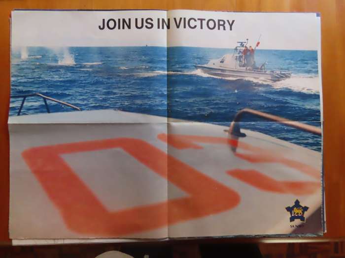 South  Africa - S.A. Navy - Picture 41 x 28 cms - Join Us In Victory